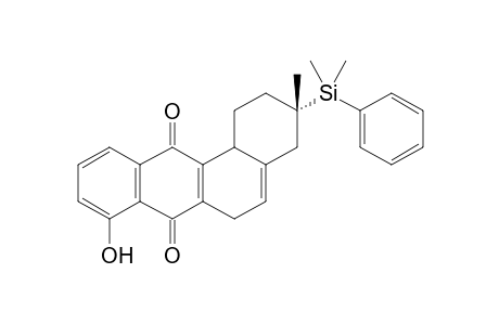 (S)-3-(Dimethylphenylsilanyl)-8-hydroxy-3-methyl-1,2,3,4,6,12b-hexahydrobenzo[a]anthracene-7,12-dione