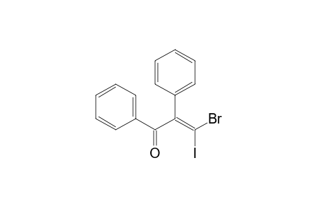 (Z)-3-bromanyl-3-iodanyl-1,2-diphenyl-prop-2-en-1-one