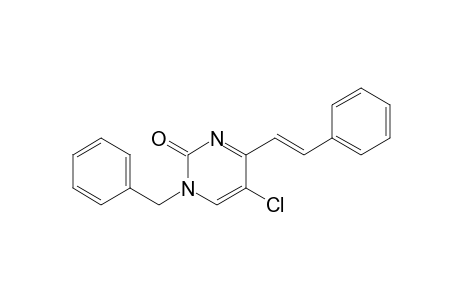 1-Benzyl-5-chloro-4-[(E)-2-phenylethenyl]pyrimidin-2-one