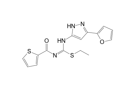 2-Ethyl-1-(3-(2-furyl)pyrazol-5-yl)-3-(2-thenoyl)isothiourea