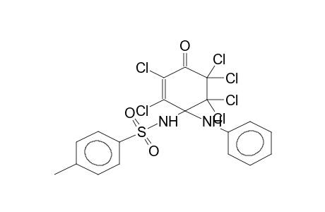 4-[N-(PARA-TOLYLSULPHONYL)AMINO]-4-ANILINO-2,3,5,5,6,6-HEXACHLOROCYCLOHEX-2-ENONE