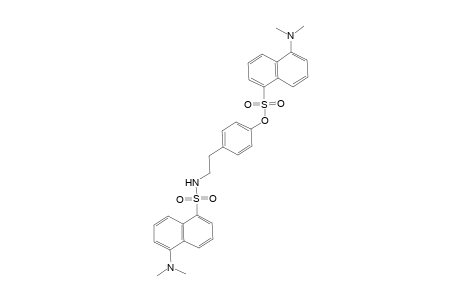 1-Naphthalenesulfonic acid, 5-(dimethylamino)-, 4-[2-[[[5-(dimethylamino)-1-naphthalenyl]sulfonyl]amino]ethyl]phenyl ester