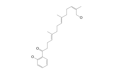 (4E,8E,12Z)-13-HYDROXYMETHYLENE-1-(2-HYDROXYPHENYL)-5,9-DIMETHYL-4,8,12-TETRADECATRIEN-1-ONE