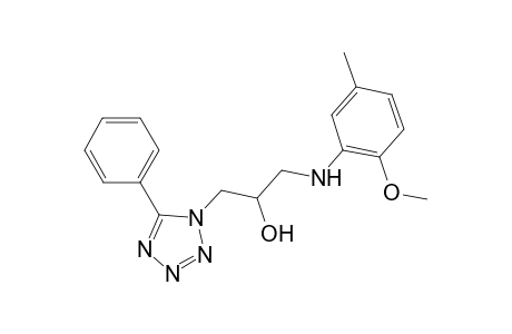 1-(2-Methoxy-5-methyl-anilino)-3-(5-phenyltetrazol-1-yl)propan-2-ol