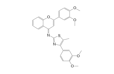 2-thiazolamine, 4-(3,4-dimethoxyphenyl)-N-[(4E)-2-(3,4-dimethoxyphenyl)-4H-1-benzopyran-4-ylidene]-5-methyl-