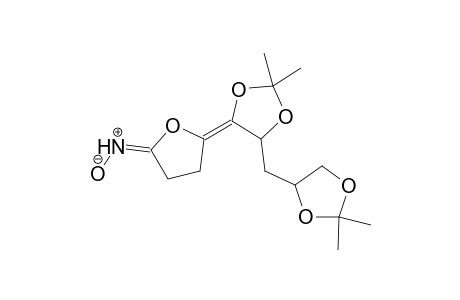 1,4-anhydro-1-deoxo-2,3-dideoxy-1-imino-5,6:8,9-di-o-isopropylidene-.alpha.-d-manno-4-nonosulo-4,7-furanose N-oxide