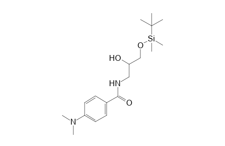 N-[3-(tert-butyldimethylsilyloxy)-2-hydroxypropyl]-4-dimethylaminobenzamide