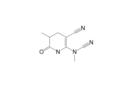 (3-cyano-6-keto-5-methyl-4,5-dihydro-1H-pyridin-2-yl)-methyl-cyanamide