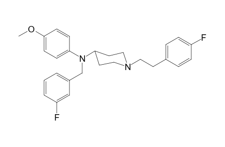 N-3-Fluorobenzyl-1-[2-(4-fluorophenyl)ethyl]-N-4-methoxyphenylpiperidin-4-amine