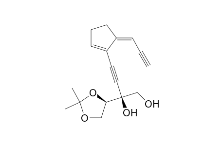2(S)-2-[(4R)-2,2-Dimethyl-1,3-dioxolan-4-yl]-4[(5Z)-5-(2-propynylidene)-1-cyclopenten-1-yl]-3-butyn-1,2-diol