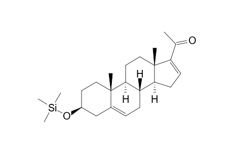 Monotrimethylsilyl 3.beta.,hydroxy-pregn-5,16-diene-20-one
