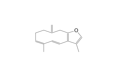 CYCLODECA[b]FURAN, 6,9,10,11-TETRAHYDRO-3,6-DIMETHYL-10-METHYLENE-