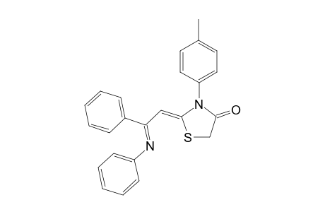 2-[2-Phenyl-2-[(Z)-phenylimino]-eth-(Z)-ylidene]-3-p-tolyl-thiazolidin-4-one