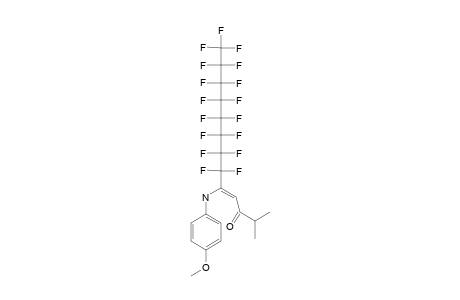 (Z)-PERFLUOROOCTYL-5-(4-METHOXYANILINO)-2-METHYL-4-TRIDECEN-3-ONE;MAJOR-ENAMINO-TAUTOMER