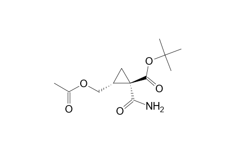 (1R,2R)-2-(acetoxymethyl)-1-carbamoyl-cyclopropanecarboxylic acid tert-butyl ester
