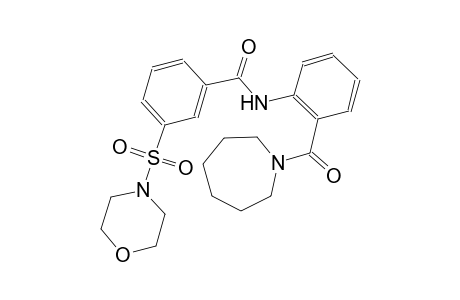 benzamide, N-[2-[(hexahydro-1H-azepin-1-yl)carbonyl]phenyl]-3-(4-morpholinylsulfonyl)-