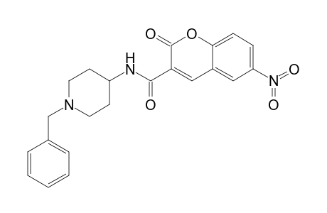 N-(1-Benzylpiperidin-4-yl)-6-nitro-2-oxo-2H-chromene-3-carboxamide