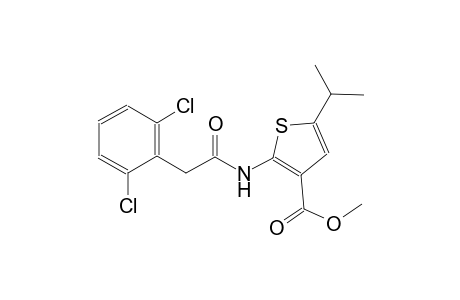 methyl 2-{[(2,6-dichlorophenyl)acetyl]amino}-5-isopropyl-3-thiophenecarboxylate