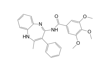 3,4,5-trimethoxy-N-(2-methyl-3-phenyl-1H-1,5-benzodiazepin-4-yl)benzamide