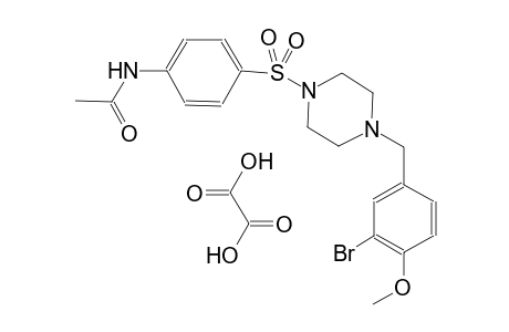 N-(4-((4-(3-bromo-4-methoxybenzyl)piperazin-1-yl)sulfonyl)phenyl)acetamide oxalate