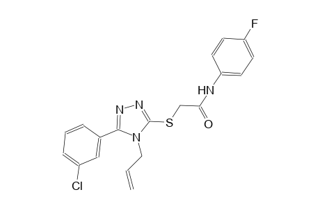 2-{[4-allyl-5-(3-chlorophenyl)-4H-1,2,4-triazol-3-yl]sulfanyl}-N-(4-fluorophenyl)acetamide