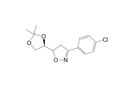 erythro-3-(4-Chloropheny)-5-(2,2-dimethyl-1,3-dioxalanyl)-.delta.(2)-isoxazoline