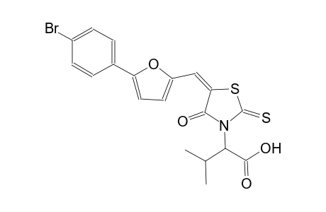 2-((5E)-5-{[5-(4-bromophenyl)-2-furyl]methylene}-4-oxo-2-thioxo-1,3-thiazolidin-3-yl)-3-methylbutanoic acid