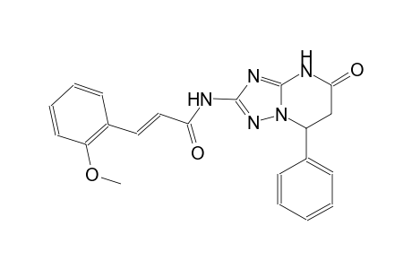 (2E)-3-(2-methoxyphenyl)-N-(5-oxo-7-phenyl-4,5,6,7-tetrahydro[1,2,4]triazolo[1,5-a]pyrimidin-2-yl)-2-propenamide