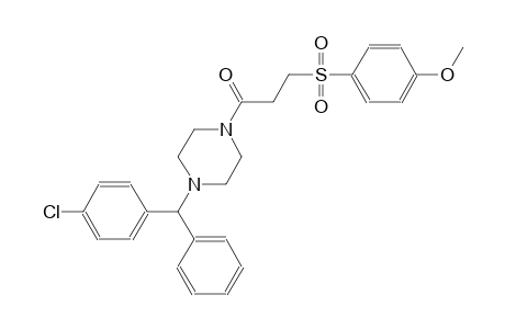 piperazine, 1-[(4-chlorophenyl)phenylmethyl]-4-[3-[(4-methoxyphenyl)sulfonyl]-1-oxopropyl]-