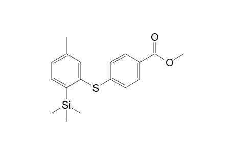 4-[(5-methyl-2-trimethylsilyl-phenyl)thio]benzoic acid methyl ester