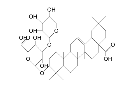 Oleanolic acid, 3-O.alpha.-arabinopyranyl(1->3).beta.-glucoronide