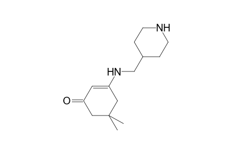 5,5-Dimethyl-3-[(4-piperidinylmethyl)amino]-2-cyclohexen-1-one