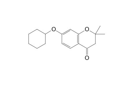 7-[Cyclohexyloxy]-2,2-dimethyl-4-chromanone