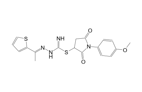 pyrrolidine, 3-[[imino[(2E)-2-[1-(2-thienyl)ethylidene]hydrazino]methyl]thio]-1-(4-methoxyphenyl)-2,5-dioxo-