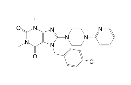 7-(4-chlorobenzyl)-1,3-dimethyl-8-[4-(2-pyridinyl)-1-piperazinyl]-3,7-dihydro-1H-purine-2,6-dione
