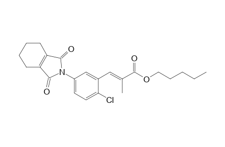 2-Propenoic acid, 3-[2-chloro-5-(1,3,4,5,6,7-hexahydro-1,3-dioxo-2H-isoindol-2-yl)phenyl]-2-methyl-, pentyl ester