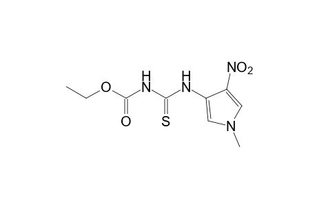 4-(1-methyl-4-nitropyrrol-3-yl)-3-thioallophanic acid, ethyl ester