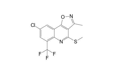 8-Chloro-3-methyl-4-methylsulfanyl-6-trifluoromethylisoxazolo[4,5-c]quinoline