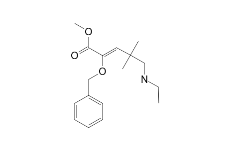 Z-METHYL-2-BENZYLOXY-4,4-DIMETHYL-5-ETHYLAMINOPENT-2-ENOATE