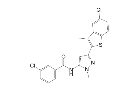 m-chloro-N-[3-(5-chloro-3-methylbenzo[b]thien-2-yl)-1-methylpyrazol-5-yl]benzamide