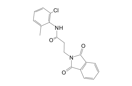 3-[1,3-bis(oxidanylidene)isoindol-2-yl]-N-(2-chloranyl-6-methyl-phenyl)propanamide