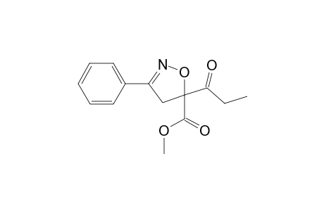 3-Phenyl-5-propionyl-4,5-dihydroisoxazole-5-carboxylic acid methyl ester