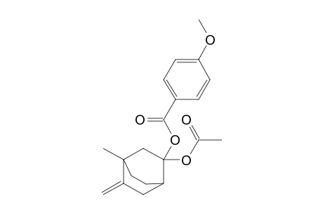 3-Acetoxy-1-methyl-6-methylenebicyclo[2.2.2]octan-3-yl p-Methoxybenzoate