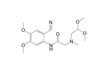 Acetamide, N-(2-cyano-4,5-dimethoxyphenyl)-2-[(2,2-dimethoxyethyl)methylamino]-