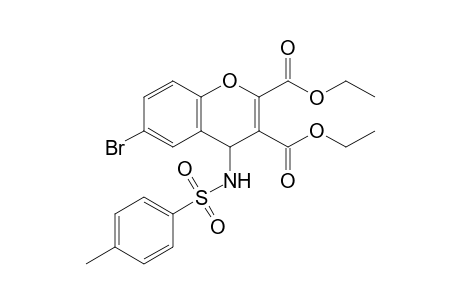 Diethyl 6-bromo-4-(4-methylphenylsulfonamido)-4H-chromene-2,3-dicarboxylate