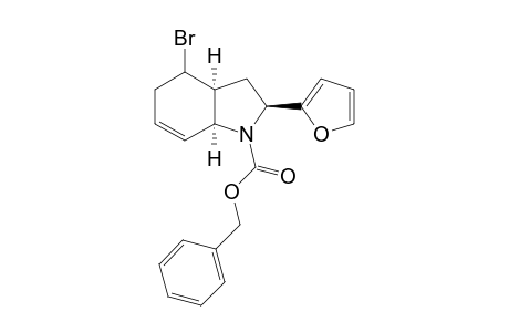 (rac)-Benzyl (2S,3aS,7aS)-4-bromo-2-(furan-2-yl)-2,3,3a,4,5,7a-hexahydro-1H-indole-1-carboxylate