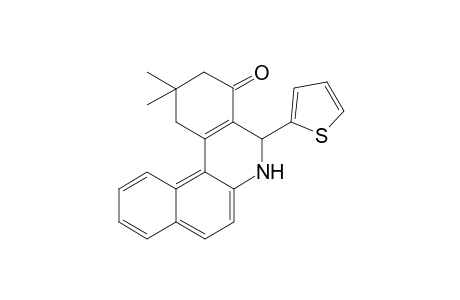 2,2-Dimethyl-5-(2-thienyl)-1,3,5,6-tetrahydrobenzo[a]phenanthridin-4-one