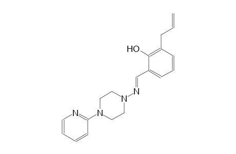 2-allyl-6-((E)-{[4-(2-pyridinyl)-1-piperazinyl]imino}methyl)phenol