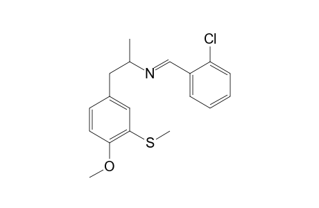 1-(2-Chlorophenyl)-N-(1-[4-methoxy-3-methylthiophenyl]propan-2-yl)methanimine