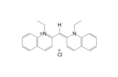 quinolinium, 1-ethyl-2-[(E)-(1-ethyl-2(1H)-quinolinylidene)methyl]-, chloride